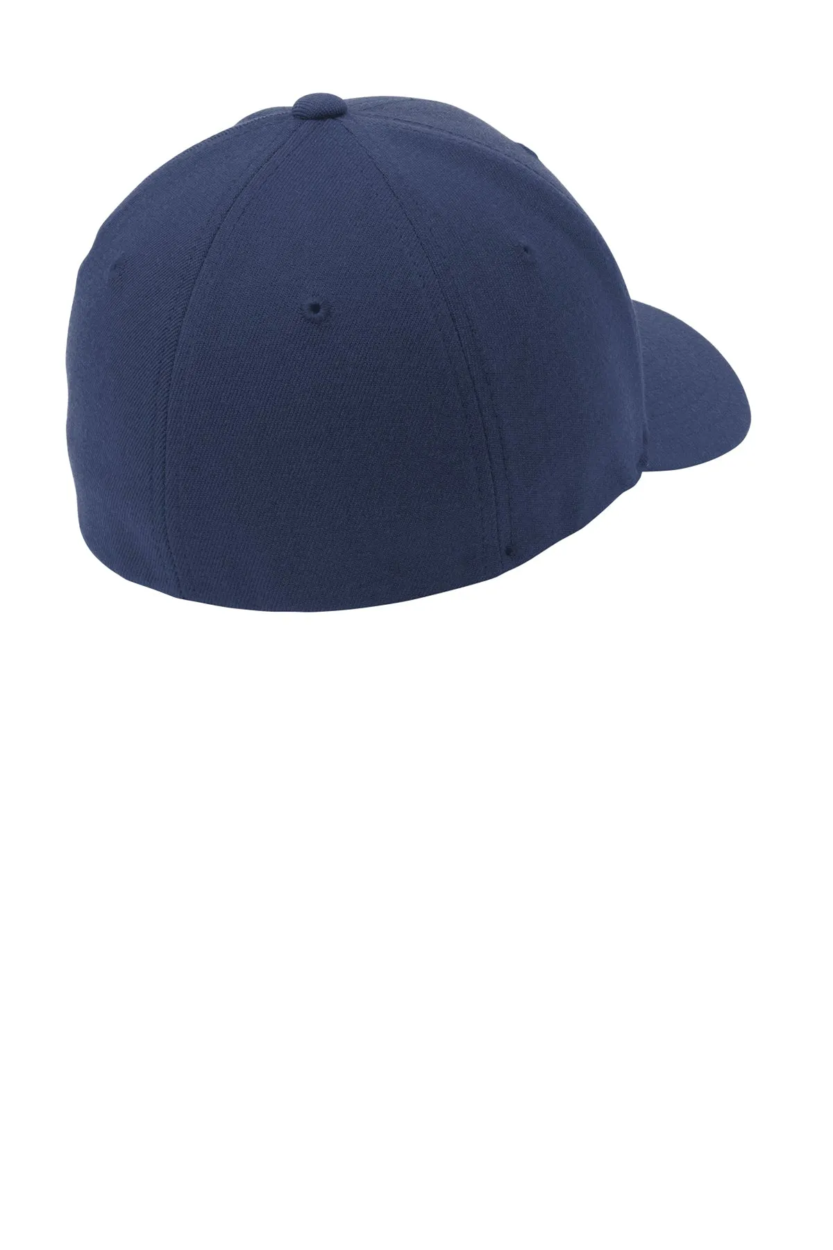 Port Authority Flexfit Customized Wool Blend Caps, Navy