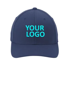 Port Authority Flexfit Customized Wool Blend Caps, Navy