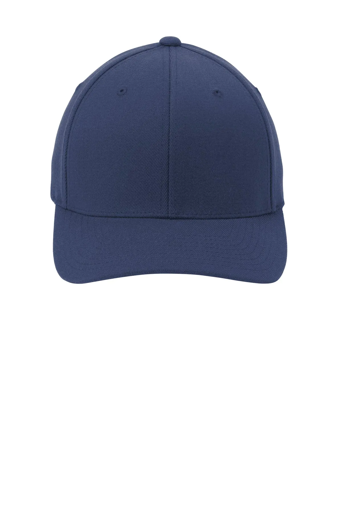 Port Authority Flexfit Customized Wool Blend Caps, Navy