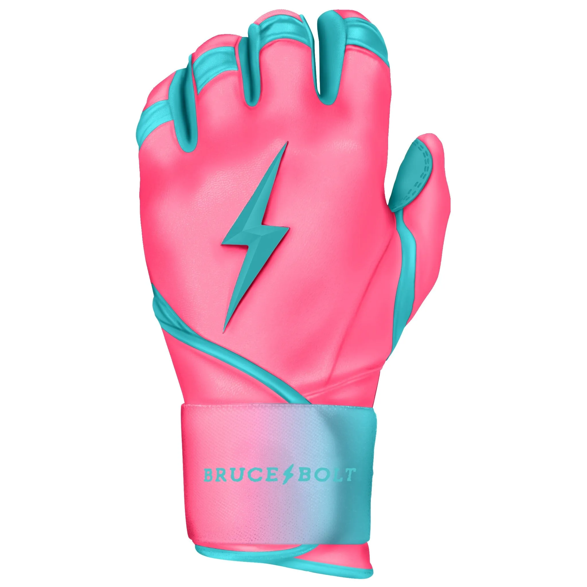 PREMIUM PRO CLARK Series Long Cuff Batting Gloves | PINK/TEAL