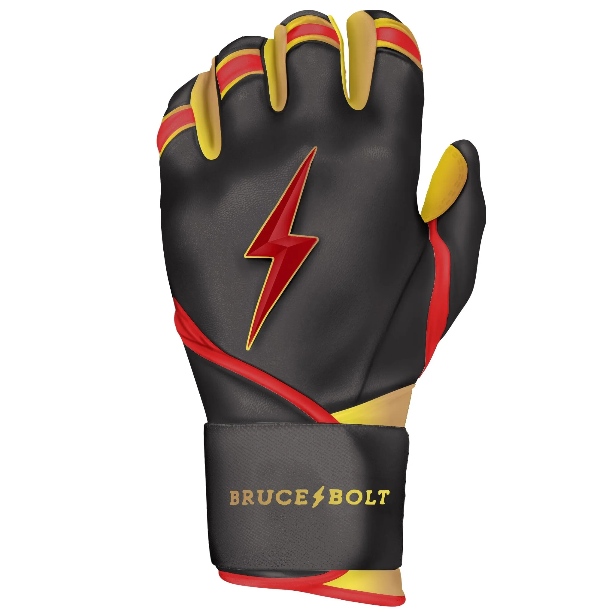 PREMIUM PRO Creator Series Long Cuff Batting Gloves | TC42 Red/Gold