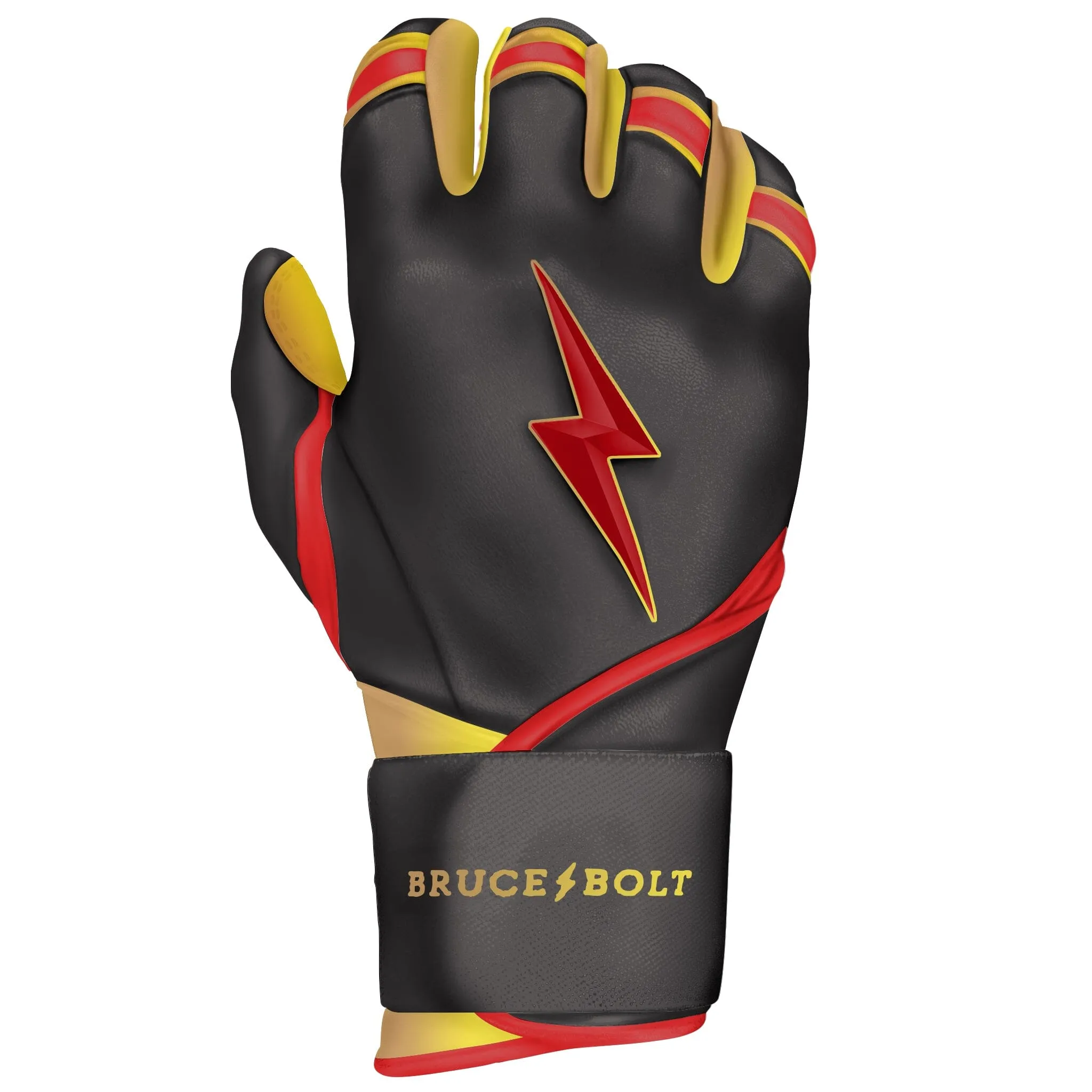 PREMIUM PRO Creator Series Long Cuff Batting Gloves | TC42 Red/Gold