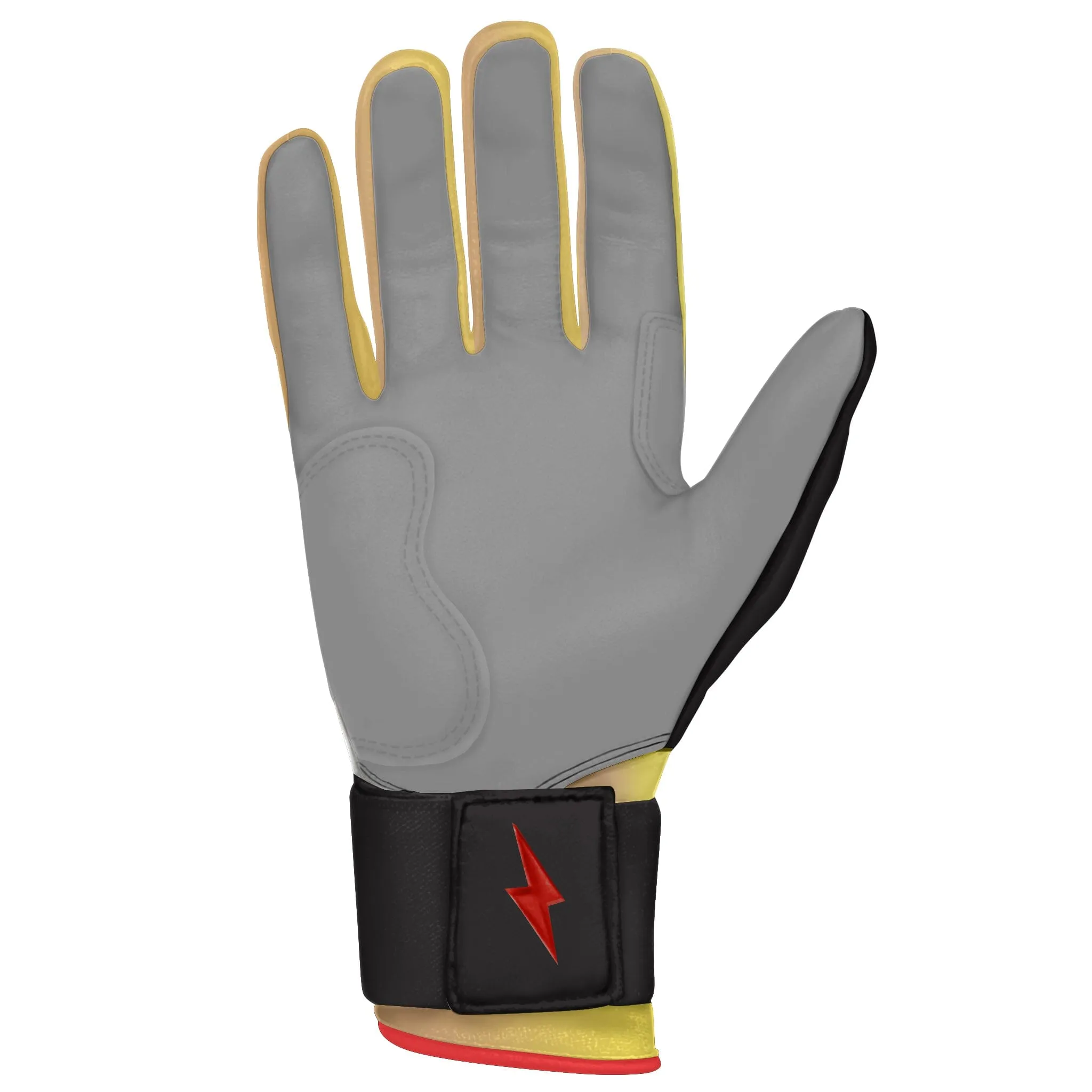 PREMIUM PRO Creator Series Long Cuff Batting Gloves | TC42 Red/Gold