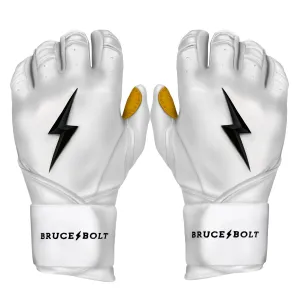 PREMIUM PRO Long Cuff Batting Gloves | WHITE