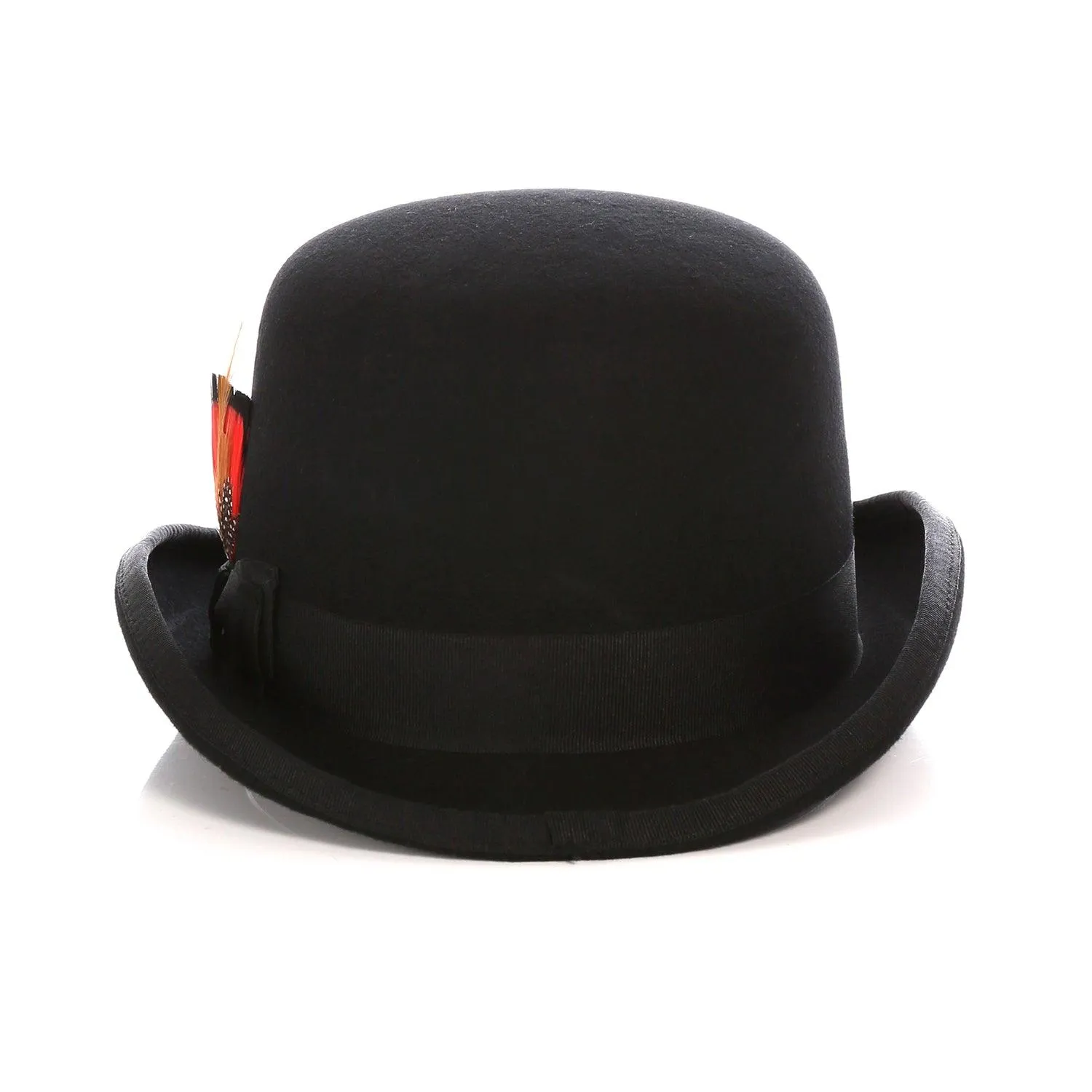 Premium Wool Black Derby Bowler Hat