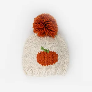 Pumpkin Hand Knit Beanie Hat