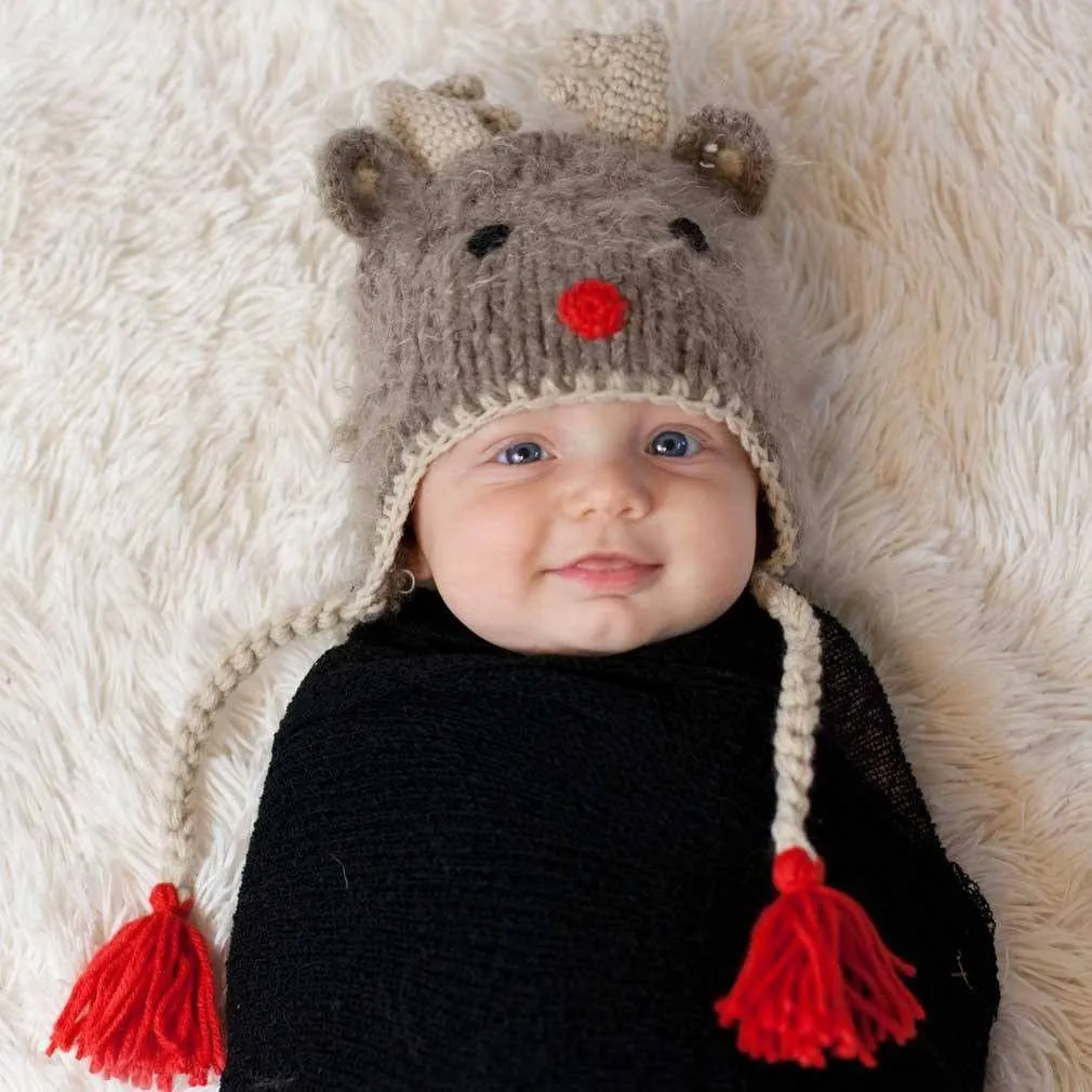 Rudolph Reindeer Beanie Hat