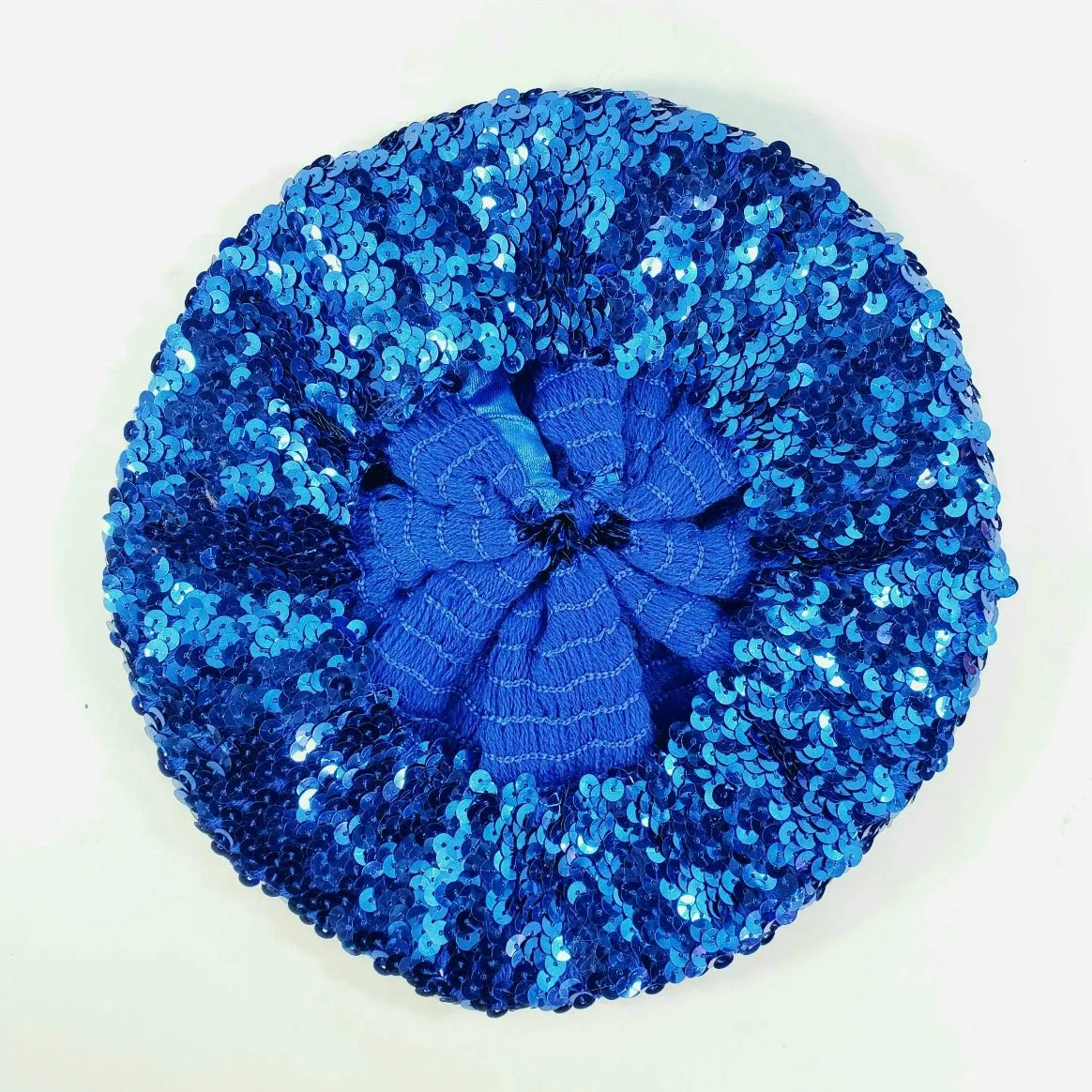 Sequin Beret - Royal Blue