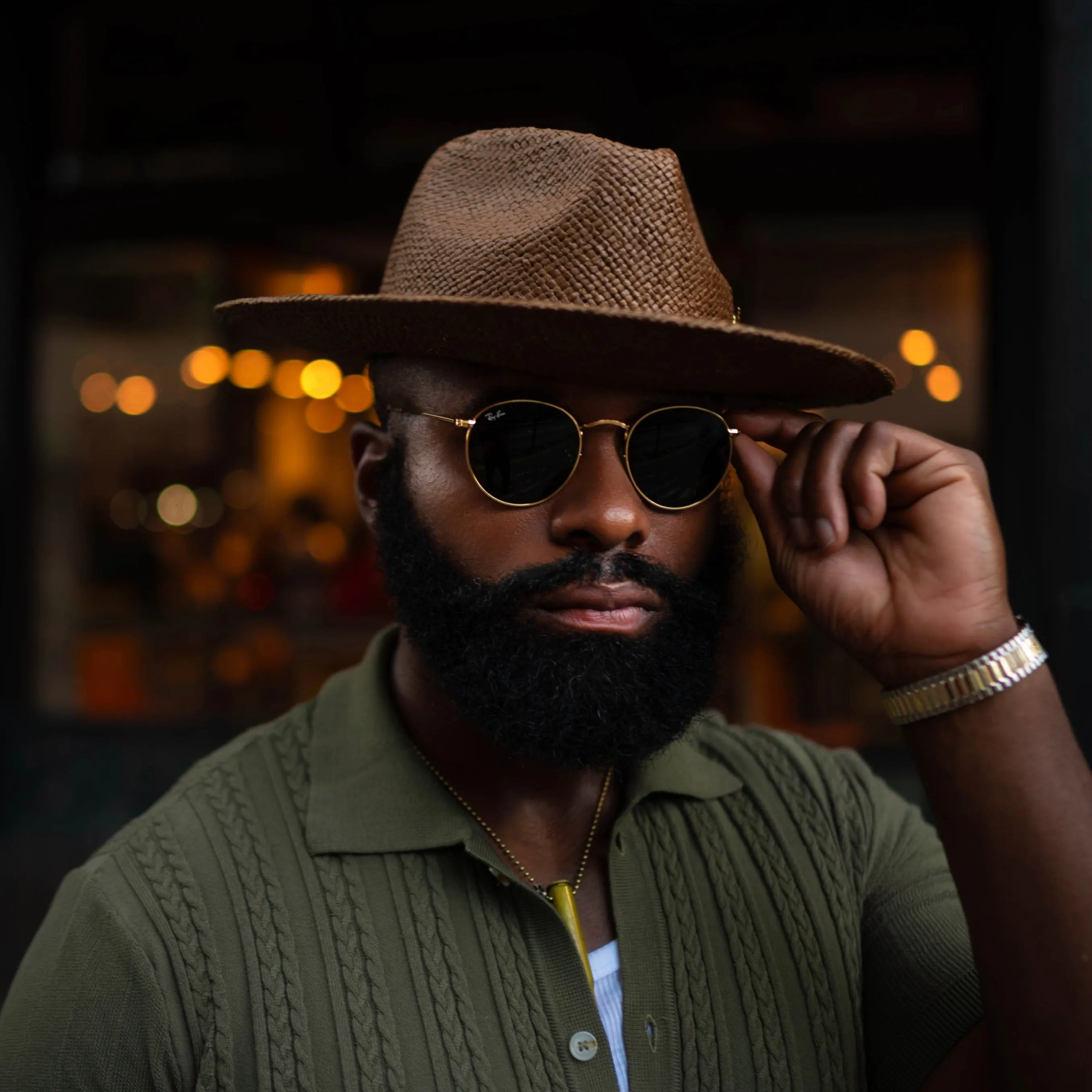 Sharp Straw Fedora Hat – Coffee