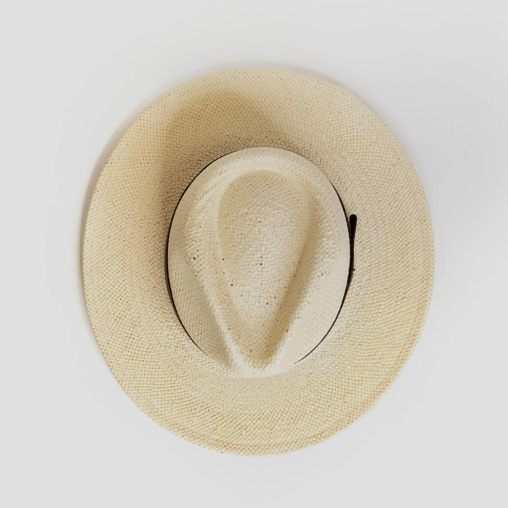 Sharp Straw Fedora Hat – Coffee