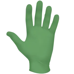 SHOWA 6110PF 4-mil Biodegradable Green Nitrile Disposable Gloves