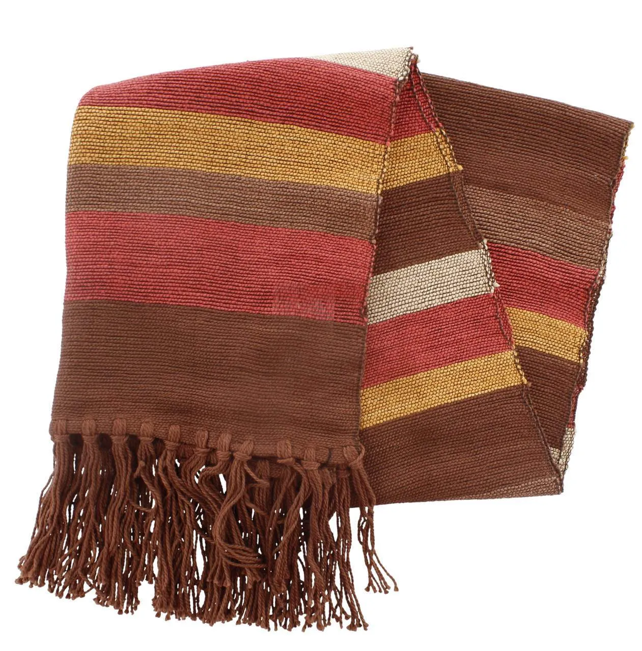 Striped Pure Bamboo Scarf 42 in x 200 in