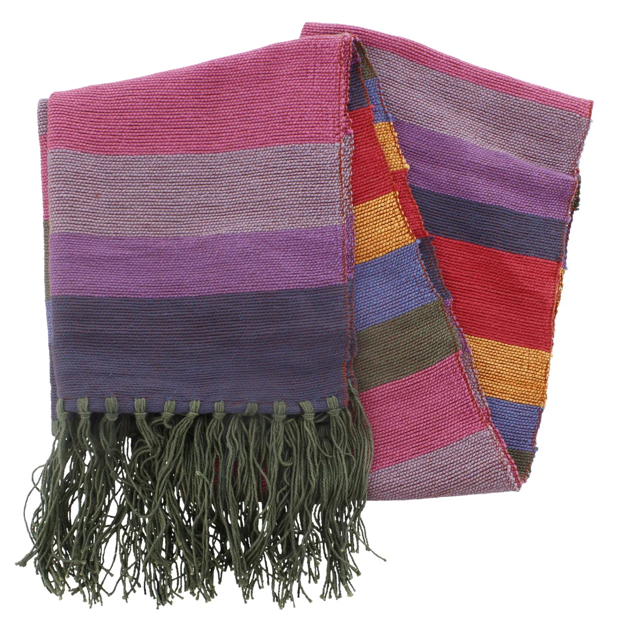 Striped Pure Bamboo Scarf 42 in x 200 in