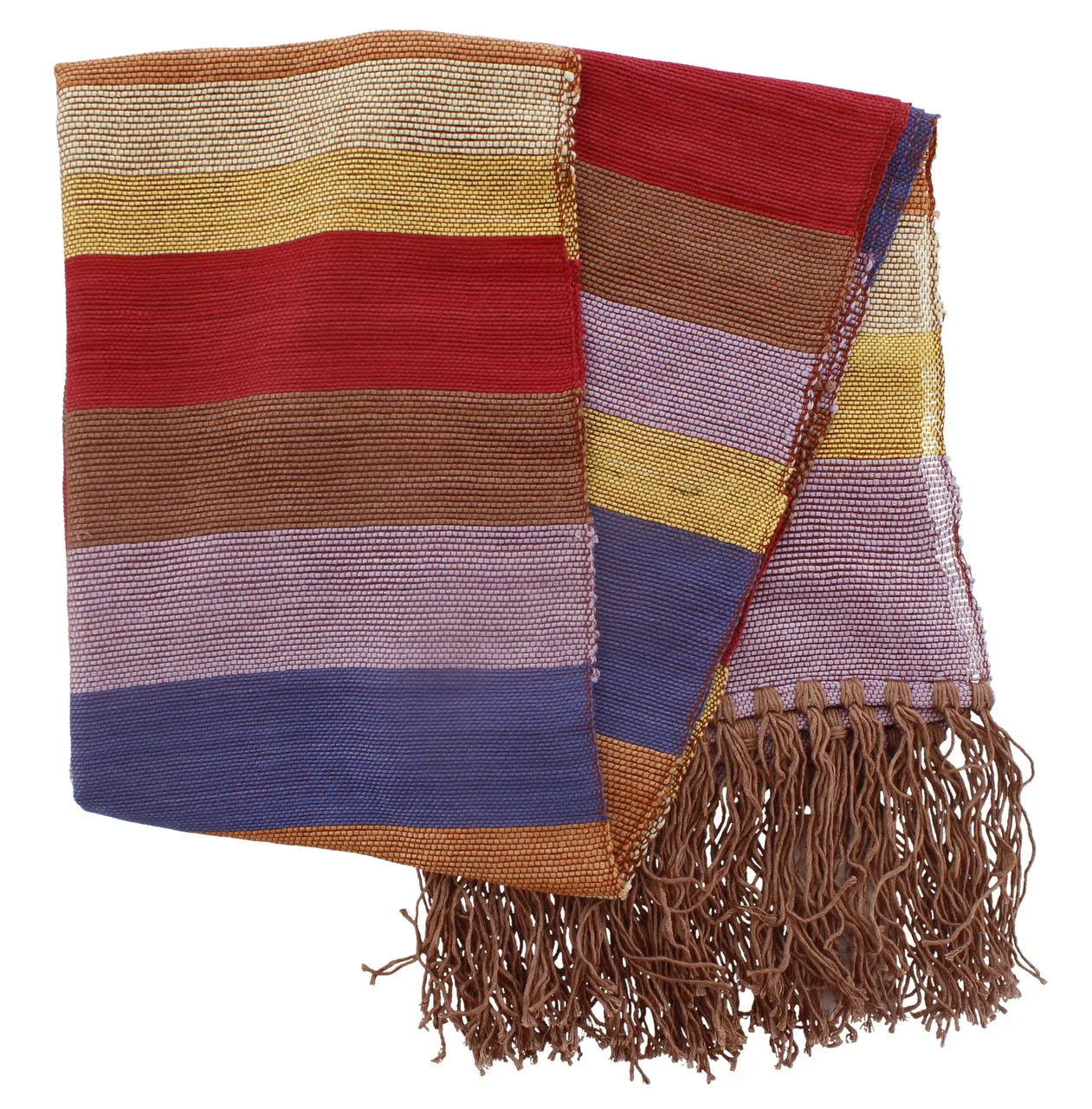 Striped Pure Bamboo Scarf 42 in x 200 in