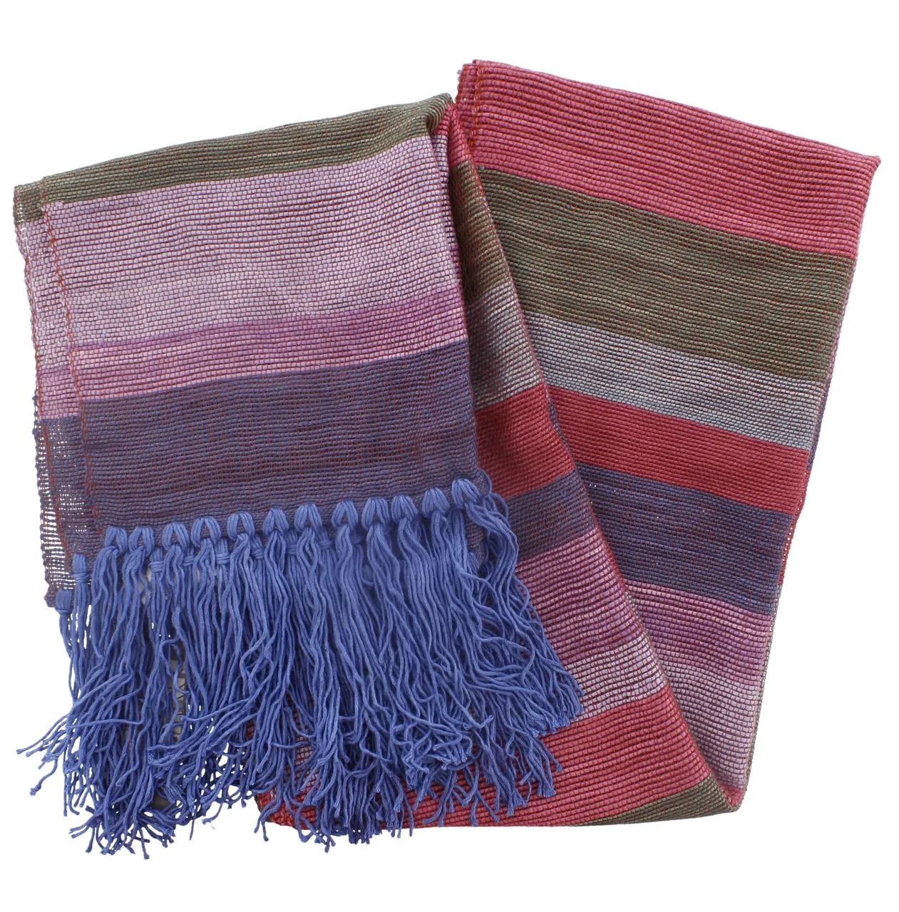 Striped Pure Bamboo Scarf 42 in x 200 in