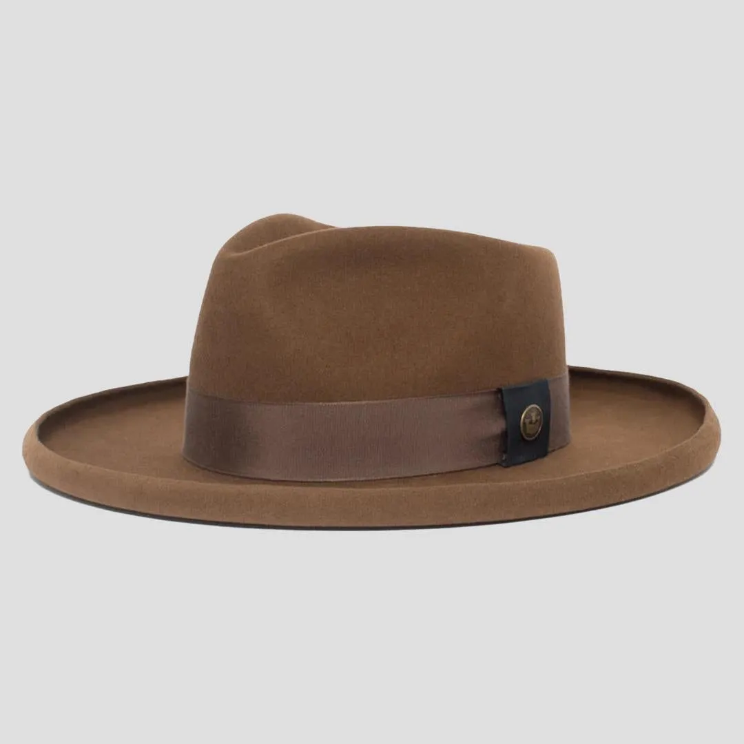 Suave Wide Brim Felt Fedora