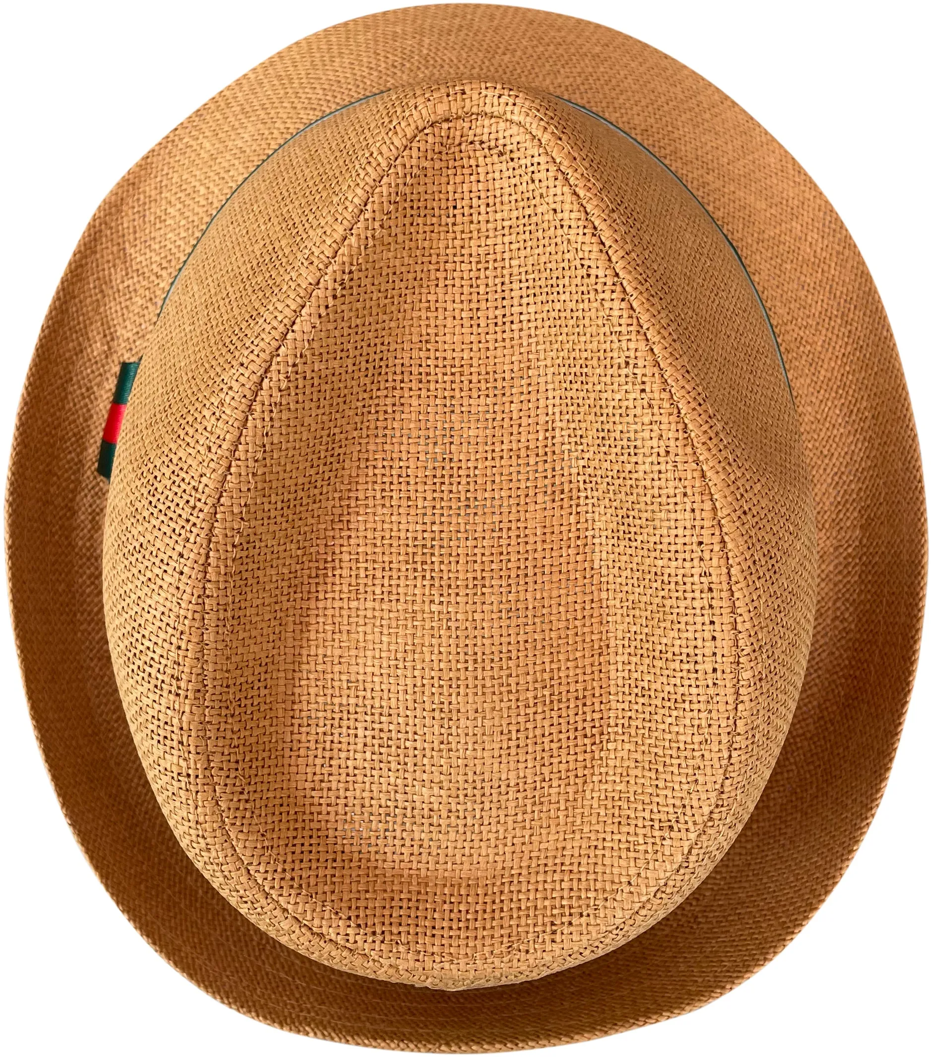 Tan Fedora Red Green Band For Men & Women