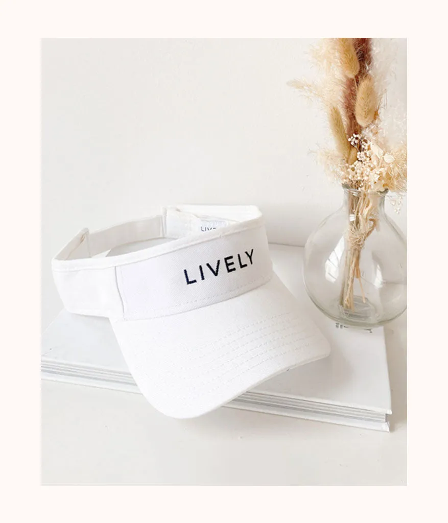 The LIVELY Crew Visor: White