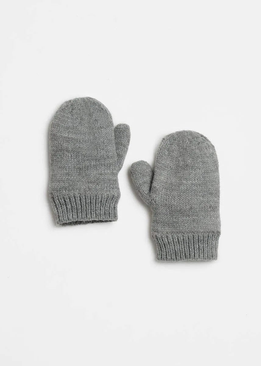 Toddler Knit Mitten in Chi Grey