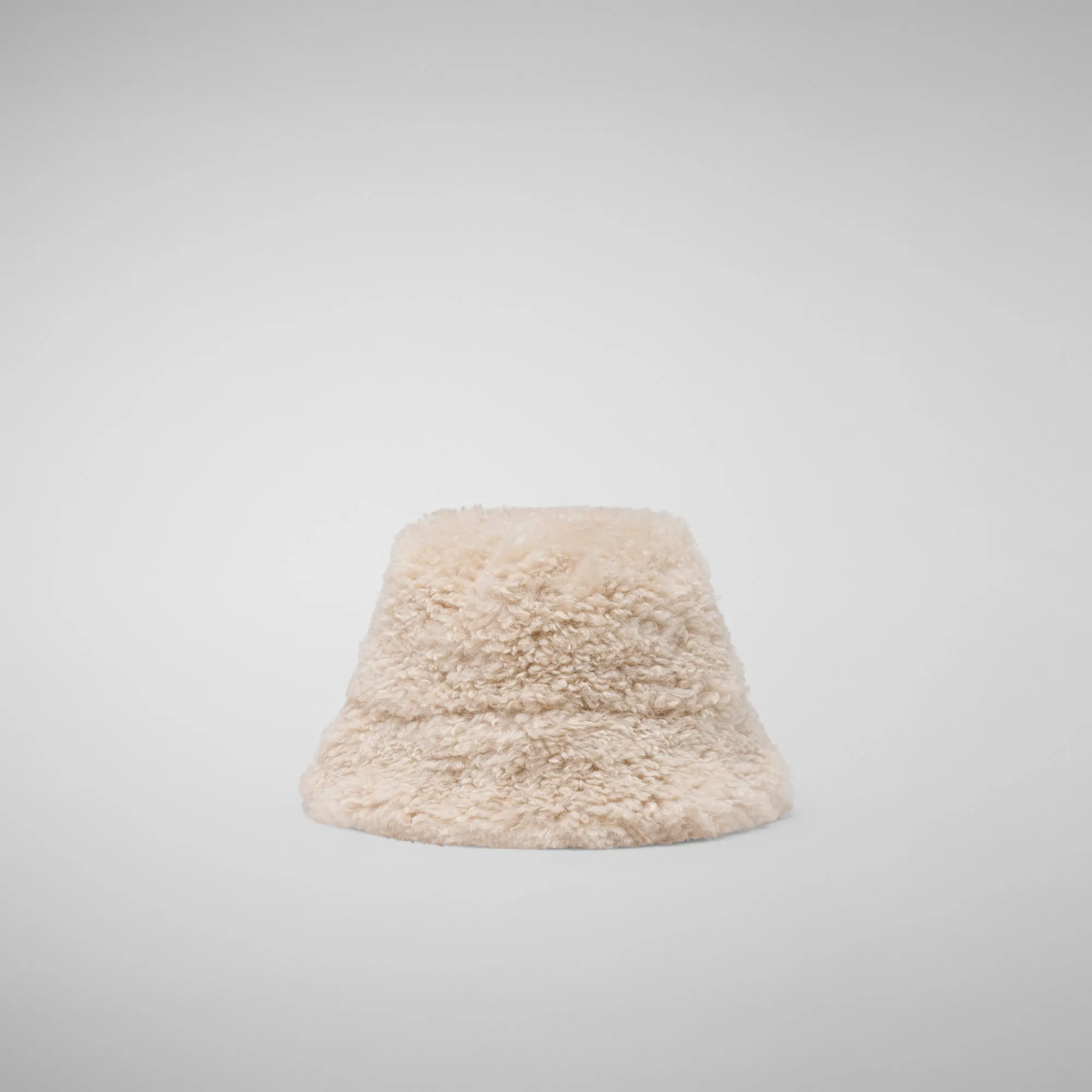 Unisex teddy bucket hat Nerys in shore beige