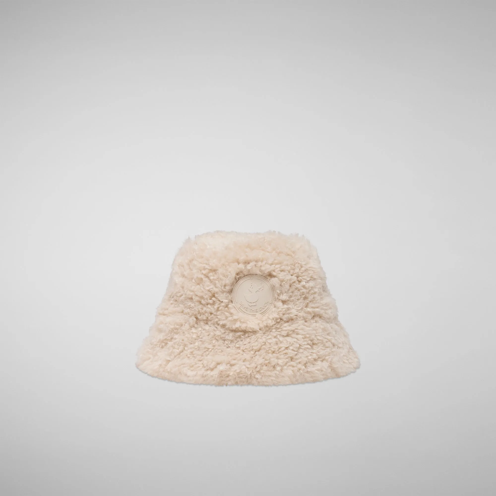 Unisex teddy bucket hat Nerys in shore beige