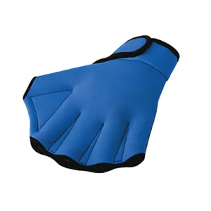 Universal Swimming Training Webbed Rubber Gloves With Wrist Strap