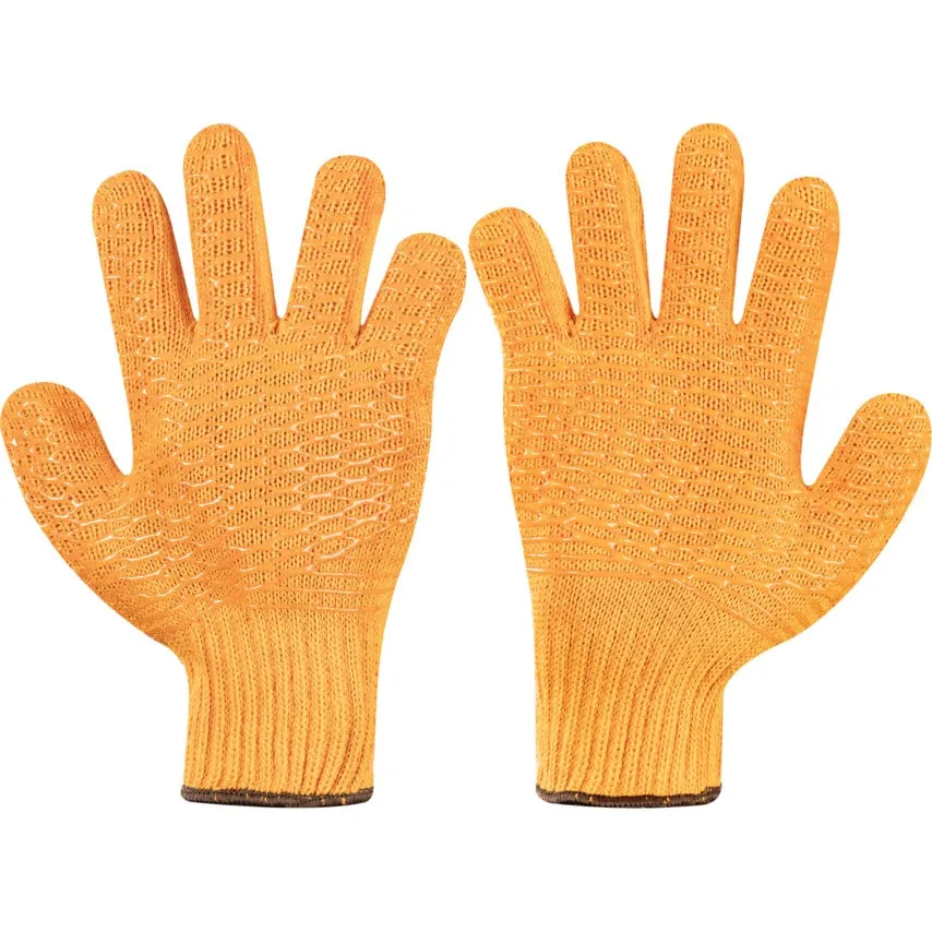 Yellow Criss - Cross Glove